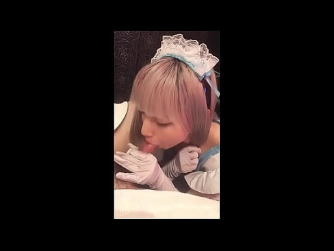 ❤️ 日本のアイドル「まゆか」、フレンチメイドのコスプレ、その1、ローションでフェラチオ、自慰行為 ❤❌ ポルノ ❌️❤